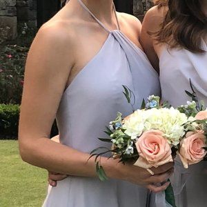 Amsale Colby Bridesmaid Dress, Dove - Size 00